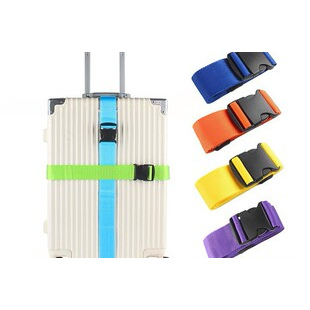 Multi-Color Heavy-Duty POM Buckle Single Suitcase Packing Belt (#003) enlarged
