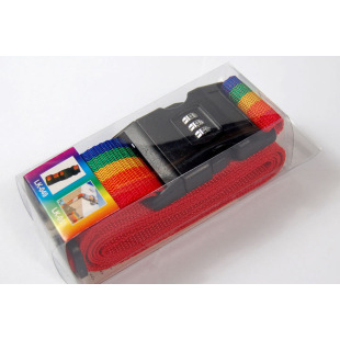 Combination-lock luggage strap, original product photograph