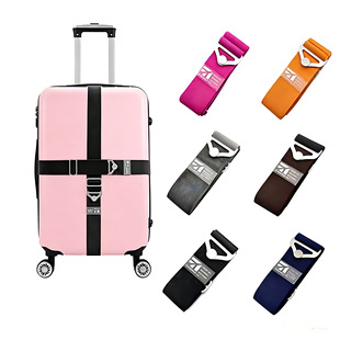 Elastic Luggage Strap with Metal Triangle Buckle — actual product photo