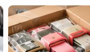 Illustration of boxed straps for shipment